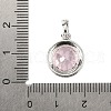 925 Sterling Silver Pave Cubic Zirconia Pendants STER-C015-01C-02-3