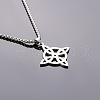 Viking Knot Stainless Steel Pendant Necklaces FS-WG1D0B5-01-2