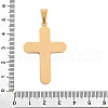 304 Stainless Steel Rhinestone Pendants STAS-G346-47E-G-3