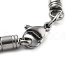 304 Stainless Steel Column Link Chain Bracelet BJEW-Z023-15P-3