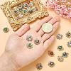 40Pcs 8 Colors Alloy Rhinestone Pendants RB-CJ0001-01-3
