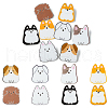 8Pcs 8 Styles Acrylic Brooches FIND-CJ0001-94-7