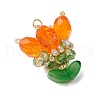 Transparent Glass Pendants PALLOY-MZ00722-02-2