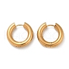 202 Stainless Steel Polishing Hoop Earrings EJEW-M106-02G-04-4