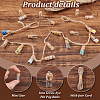 Glass Wishing Bottle Pendant Decorations PALLOY-PH01711-4