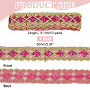10 Yards Polyester Ribbon with Paillettes OCOR-WH0082-202A-2