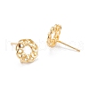 Brass Stud Earring Findings KK-K251-25G-2