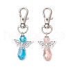 2Pcs Angel Glass Beads Pendant Decoration HJEW-JM02652-01-2