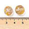 Luminous Handmade Enamel Gold Sand Glass Beads Strands LAMP-U004-08E-5