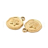 Ion Plating(IP) 304 Stainless Steel Pendants STAS-B032-36G-3