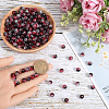 SOFPLATE 300Pcs Transparent Crackle Acrylic Beads CACR-SP0001-01C-3