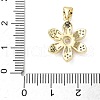 Brass Micro Pave Cubic Zirconia Pendants KK-D357-24G-3
