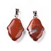 Natural Red Jasper Pendants G-B041-03P-07-2