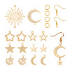 Yilisi DIY Star & Moon & Sun Drop Earring Making Kit DIY-YS0001-36-11