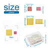Elecrelive 252Pcs 2 Style Glass Cabochons GGLA-EL0001-01D-10