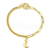 Golden Brass Charm Bracelets BJEW-JB10021-02-1