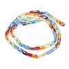 Electroplate Glass Beads Strands EGLA-D300-05-2