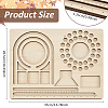 BENECREAT 1Pc Bamboo Bead Design Board TOOL-BC0003-14-2