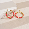 Sweet Stainless Steel Classic Hoop Earrings for Women ZH6889-2-1