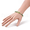 Glass & Resin Evil Eye Beaded Stretch Bracelet for Women BJEW-JB08599-3