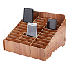 36-Grid Wooden Cell Phone Storage Box AJEW-WH0348-93C-1