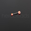 Dice 316L Surgical Stainless Steel with Acrylic Tongue Rings FS-WGEA7F0-07-1