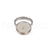 304 Stainless Steel Cuff Ring Components STAS-D372-05P-02A-2