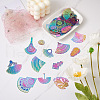 Fashewelry 48Pcs 12 Style 201 Stainless Steel Filigree Pendants STAS-FW0001-14-6