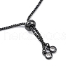 Rack Plating Brass Micro Pave Cubic Zirconia Silder Bracelets BJEW-P341-04EB-3