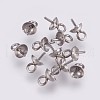 Tarnish Resistant 201 Stainless Steel Cup Peg Bails Pendants STAS-I088-M-03P-1