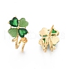 Brass Stud Earring Findings KK-N216-533-4
