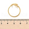 Star Moon 304 Stainless Steel Cuff Rings for Women RJEW-U039-02G-5