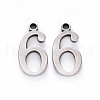 201 Stainless Steel Charms STAS-R108-06-1