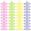 CHGCRAFT 40Pcs 4 Colors Bowknot & Star Pattern Plastic Doll Clothes Hangers DIY-CA0003-48-1