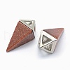 Synthetic Goldstone Pendants KK-E757-D-04P-2