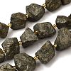 Raw Rough Natural Pyrite Beads Strands G-Z087-B17-2