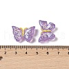 Glitter Plated Resin Cabochons RESI-H163-03-3