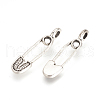 Tibetan Style Alloy Pendants TIBEP-Q064-157AS-NR-1