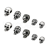 DICOSMETIC 10Pcs 5 Style Retro 304 Stainless Steel European Beads STAS-DC0001-86-1