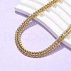 7.5MM 304 Stainless Steel Wheat Chain Necklaces for Women NJEW-C083-02G-3