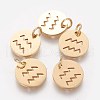 Ion Plating(IP) 304 Stainless Steel Pendants A-STAS-Q201-T445-11G-1