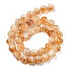 Natural Citrine Beads Strands G-A262-A01-10mm-3