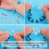80Pcs 8 Styles Tibetan Style Toggle Clasps TIBEB-CJ0001-28-6