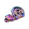 Ion Plating(IP) 201 Stainless Steel Pendants STAS-P312-01MC-3