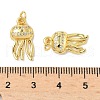 Brass Micro Pave Cubic Zirconia Pendants KK-I355-01G-01-3
