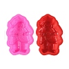 Santa Claus Cake DIY Food Grade Silicone Statue Mold DIY-K075-06-1