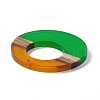 Transparent Resin & Walnut Wood Pendants RESI-M027-03B-2