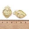 Brass with ABS Plastic Pearl Pendants KK-U060-03G-3