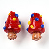 Handmade Lampwork Bumpy Beads LAMP-T022-02A-08-1