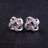 SHEGRACE Awesome Design Rhodium Plated 925 Sterling Silver Ear Studs JE129B-2